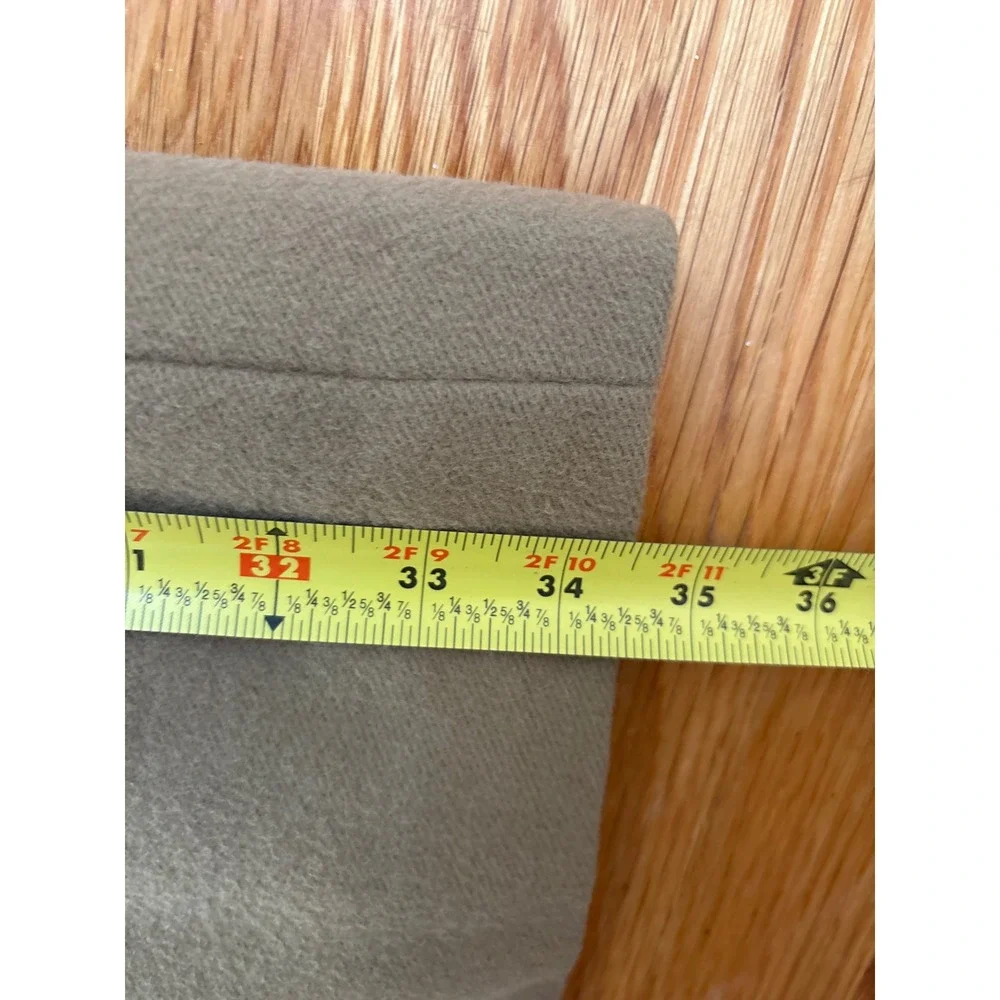 J.Crew Ludlow Camel Wool Cashmere Topcoat Overcoat Mens 36S Tan Quilted Lining